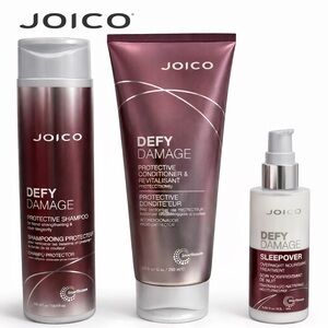 Joico Defy Damage Hair Care Trio - Burgundy and White